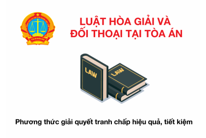 Luật Hòa giải và đối thoại tại Tòa án