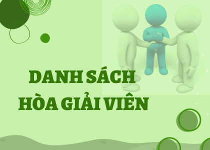 Danh sách Hòa giải viên